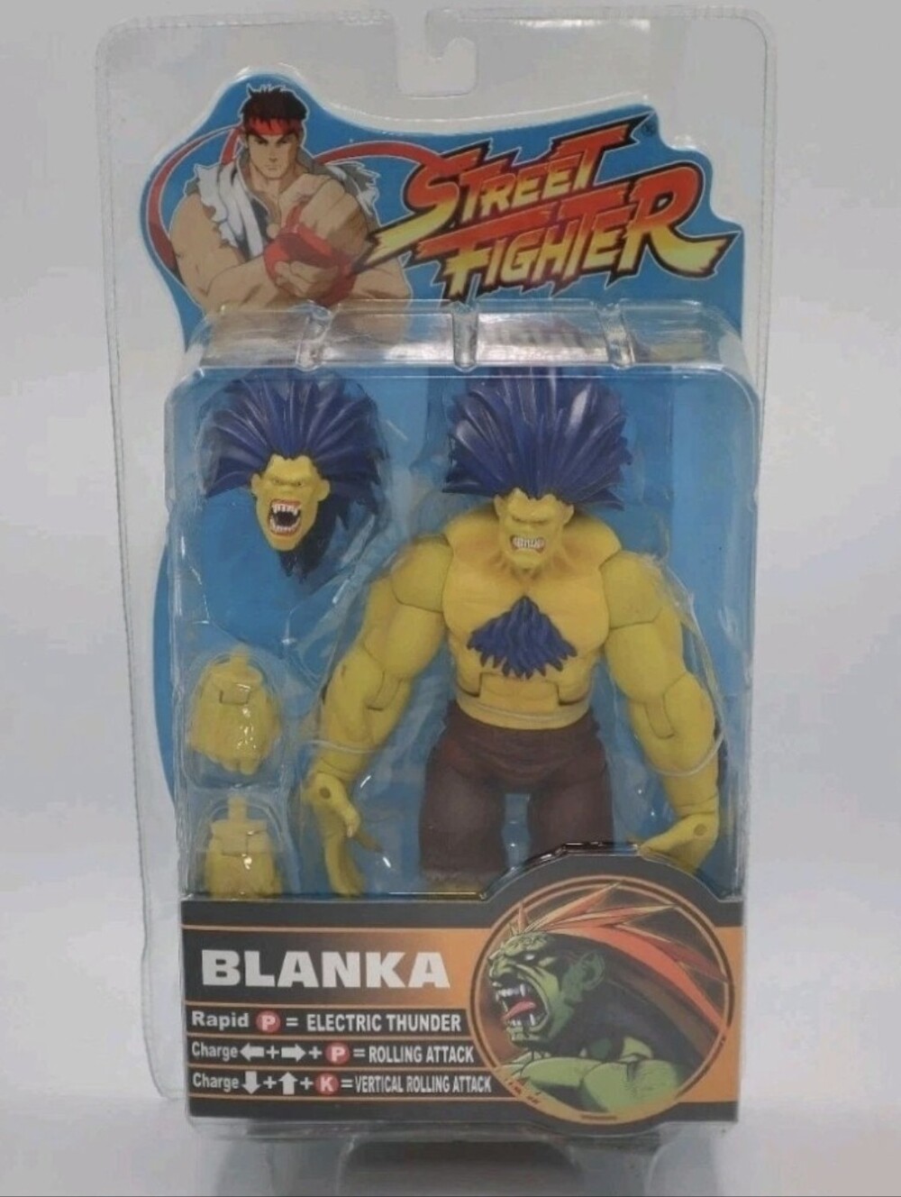 Street Fighter Yellow Blanka Capcom Round 2 Action Figure Sota Toys